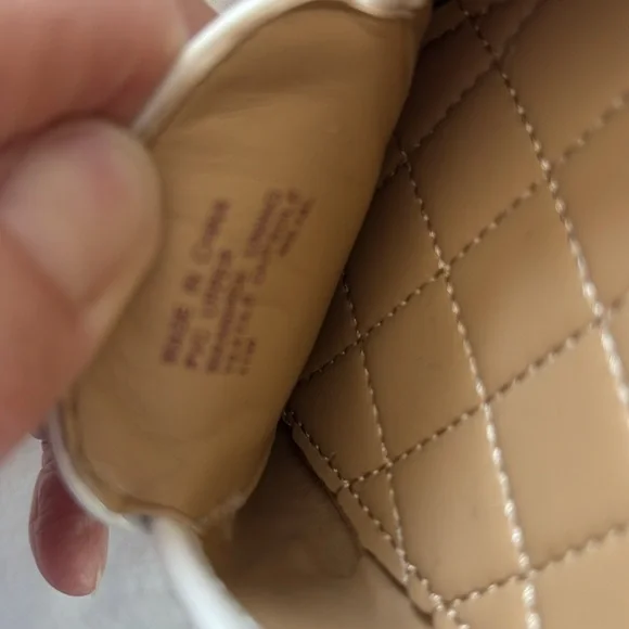 Michael Kors White and Tan Quilted Flats - Picture 3 of 6